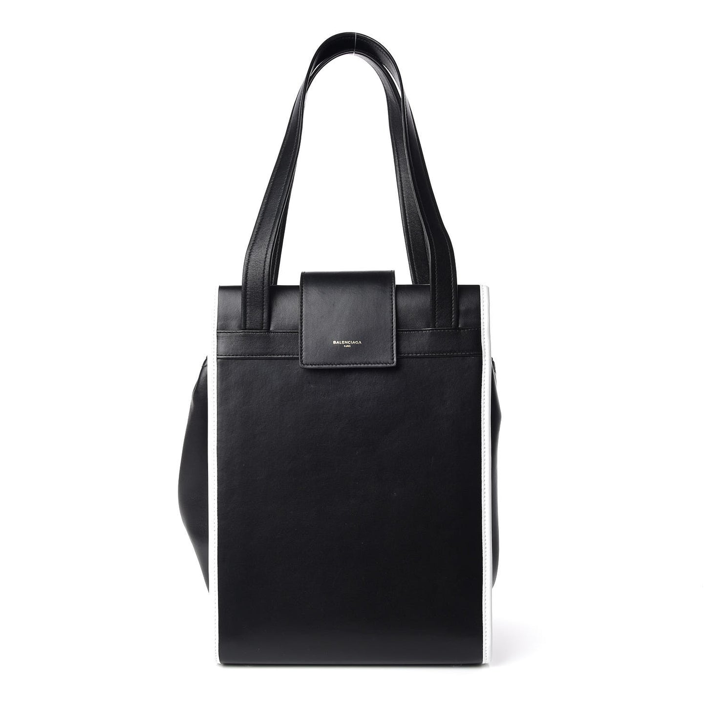 Agneau Classique Brillainte Tote Black