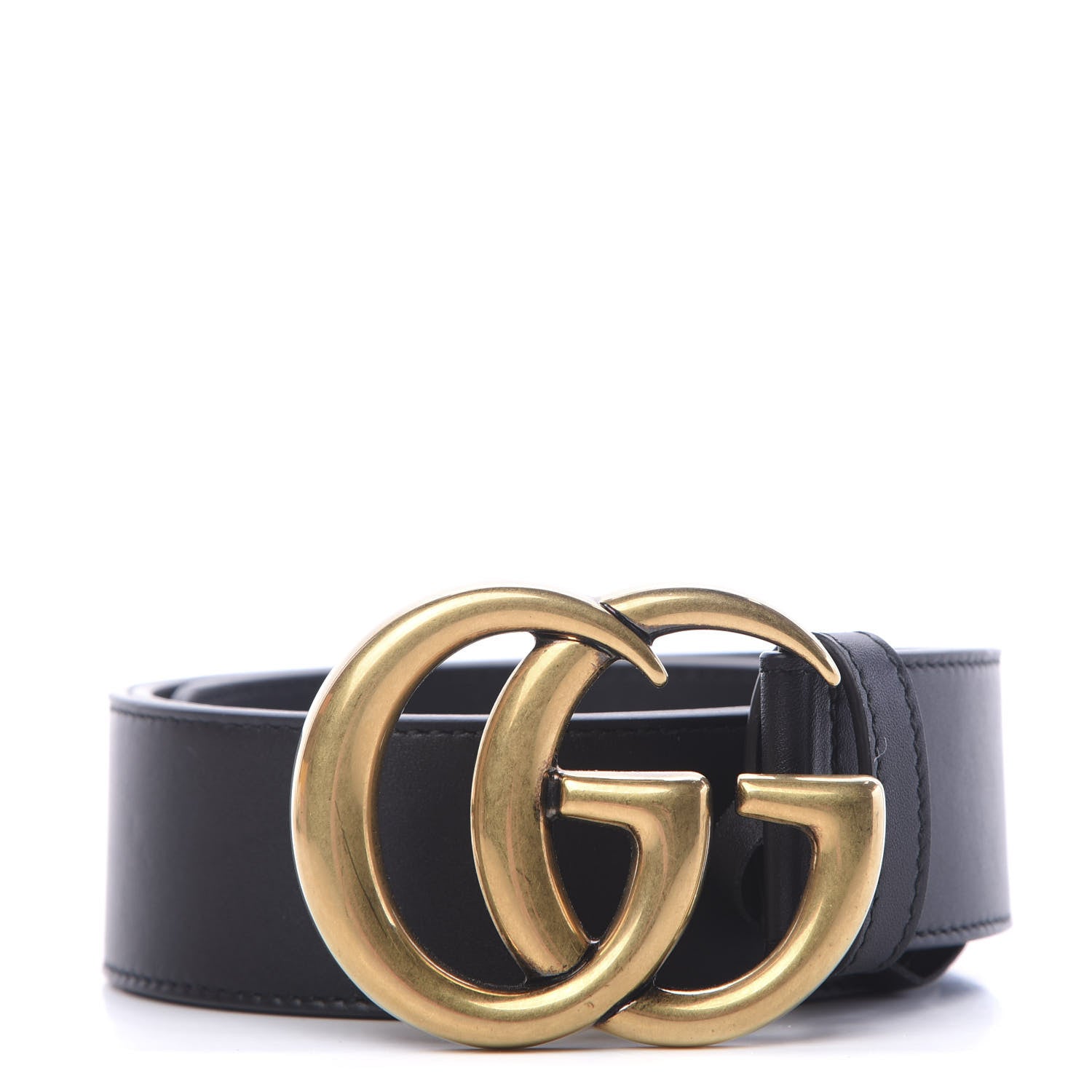 Gucci Calfskin Double G 40mm Belt 80 32 Black 1 of 6