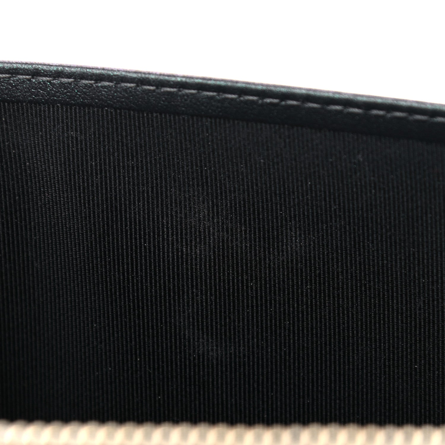 Chanel Iridescent Caviar Quilted Long Zip Around Wallet Black 12 of 13