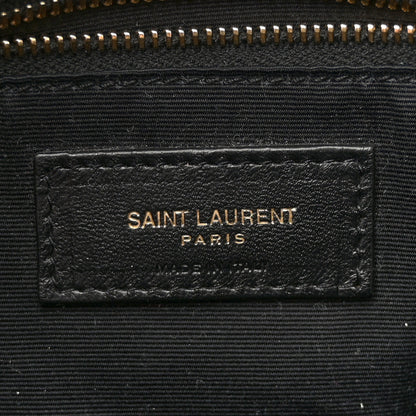 Saint Laurent Denim Quilted Small Loulou Puffer Monogram Chain Satchel Blue Cinnamon 6 of 10