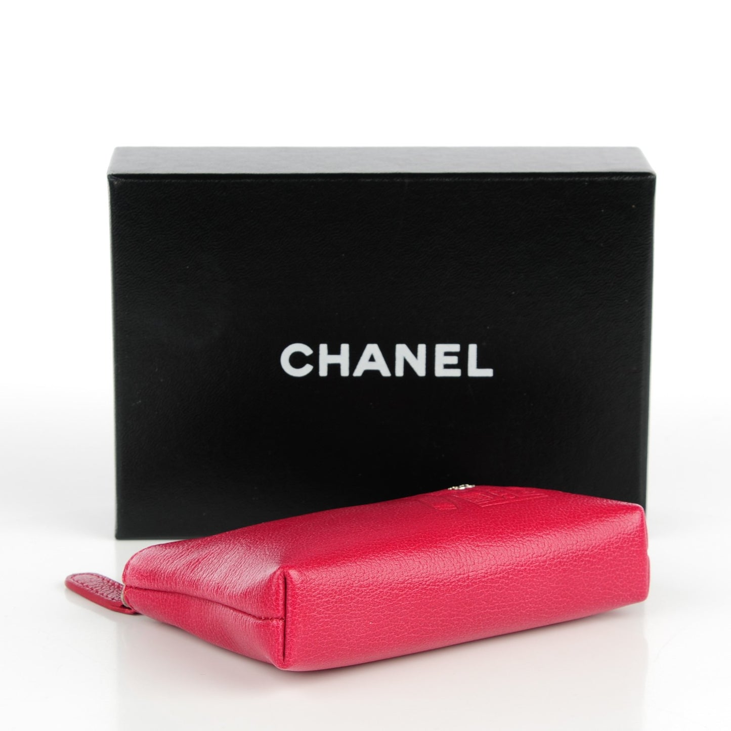 Goatskin CC Jacket Coin Purse Rouge