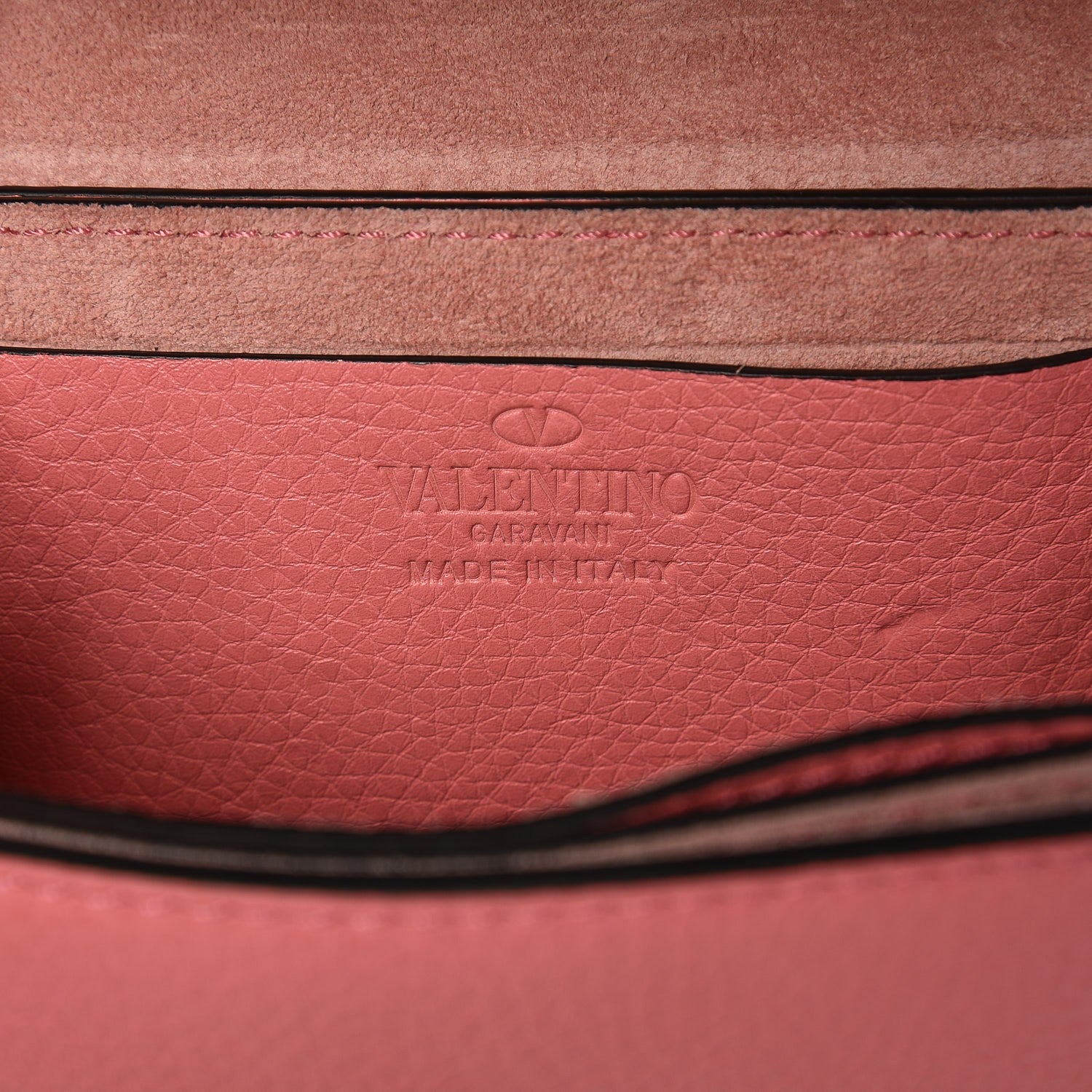 Valentino Garavani Pebbled Calfskin Rockstud Flap Crossbody Bag Paradise Rose 6 of 9