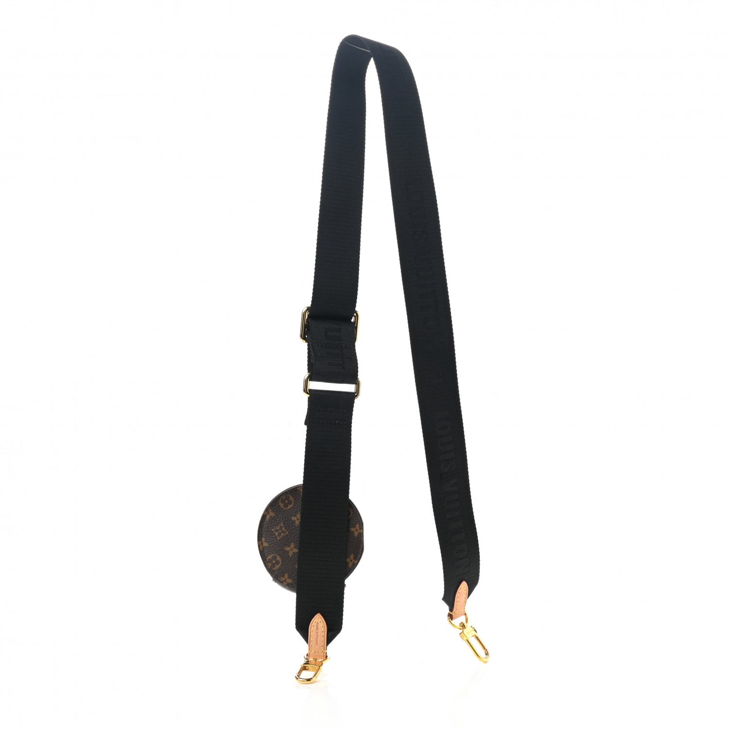 Monogram Multi Pochette Accessories Bandouliere Shoulder Strap Black