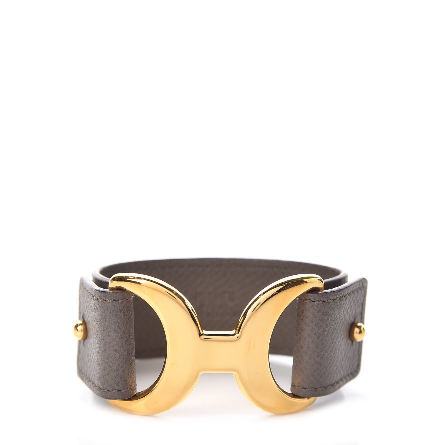 Hermes Epsom Pavane Cuff S Etain 1 of 6