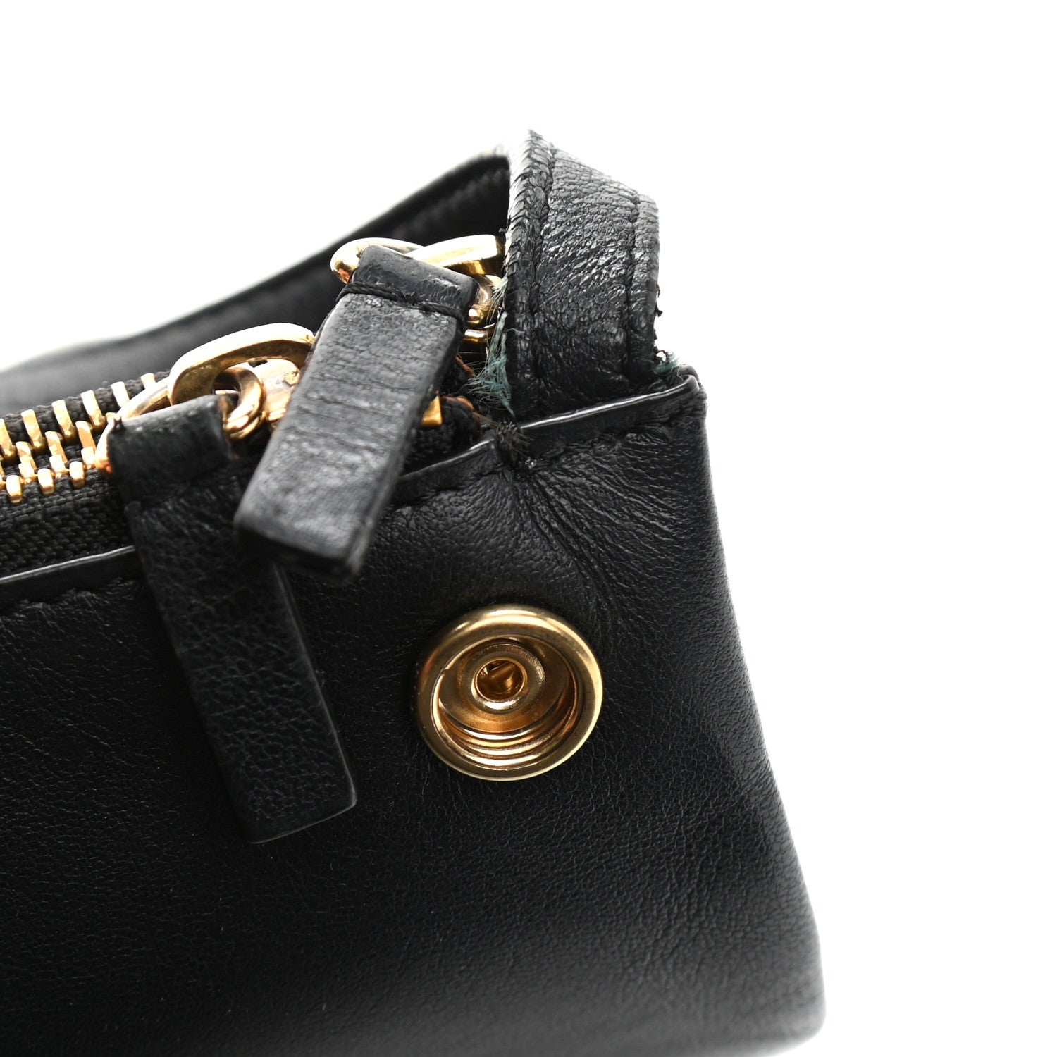 Celine Lambskin Large Trio Crossbody Bag Black 13 of 14