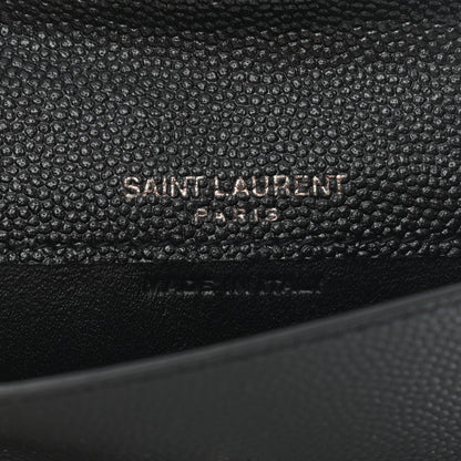 Saint Laurent Grain de Poudre Uptown Card Holder Black 7 of 11