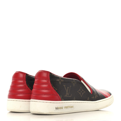 Louis Vuitton Monogram Frontrow Slip On Sneakers 36.5 Rouge 5 of 8