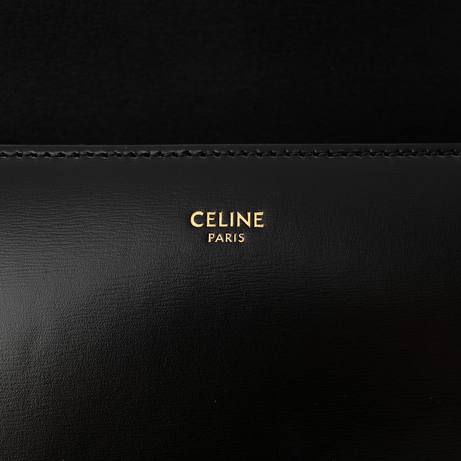 Celine Shiny Calfskin College Triomphe Black 6 of 11