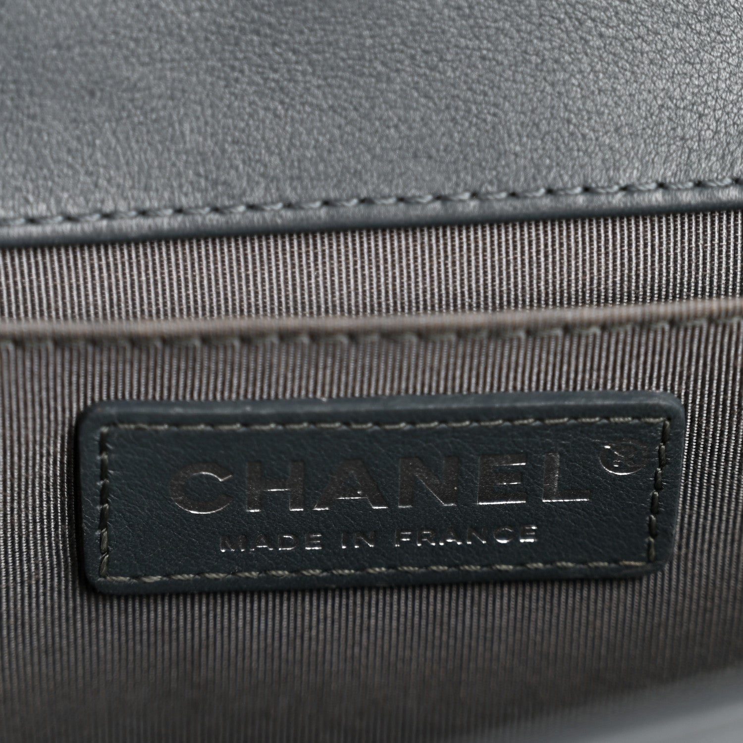 Chanel Calfskin Chevron Quilted New Medium Boy Flap Dark Navy Blue 6 of 12