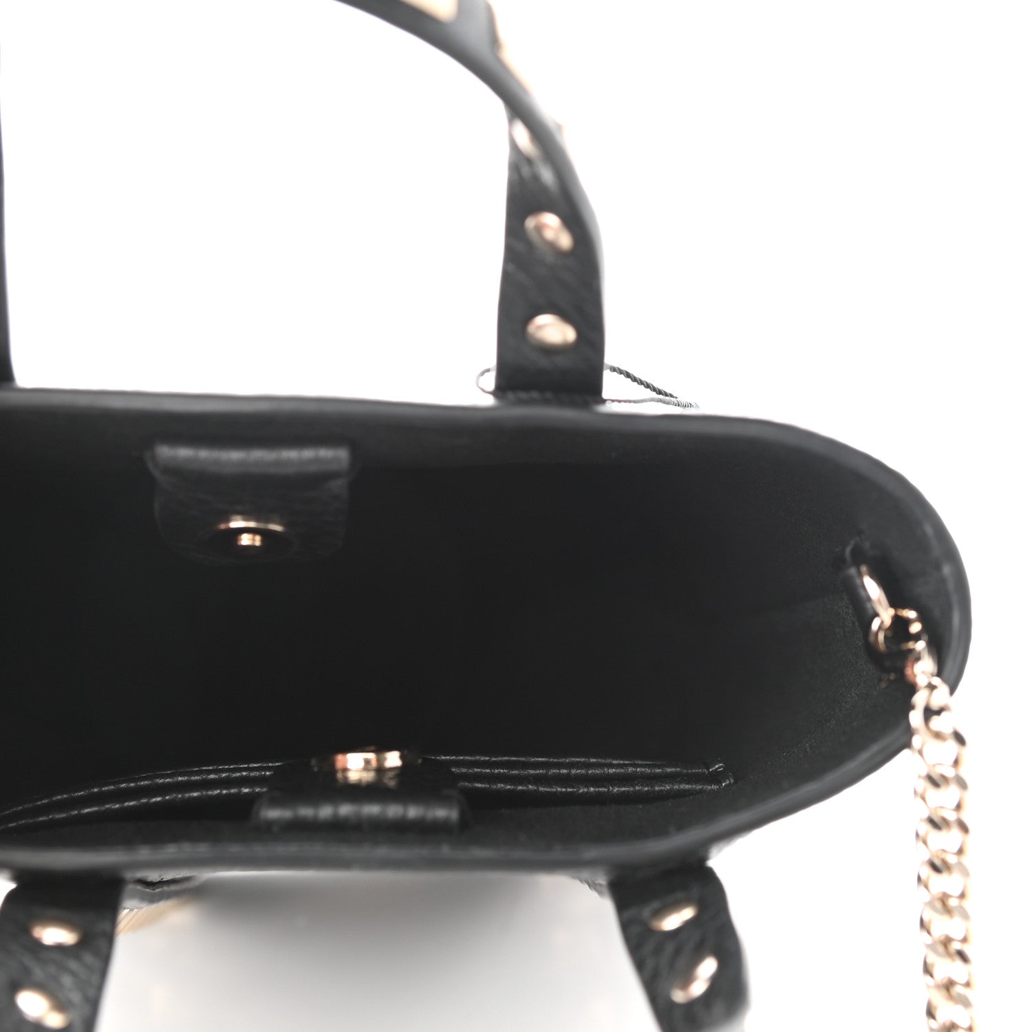 Valentino Garavani Pebbled Calfskin Rockstud North-South Crossbody Bag Black 5 of 9
