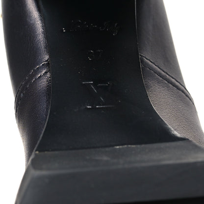 Louis Vuitton Calfskin Monogram Star Trail Ankle Boots 37 Black 7 of 9