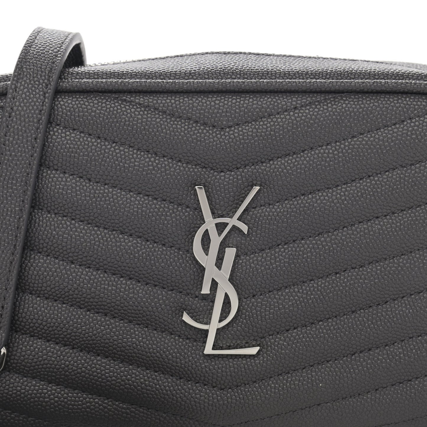 Grain De Poudre Matelasse Monogram Mini Lou Camera Bag Asphalt