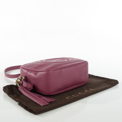 Gucci Pebbled Calfskin Small Soho Disco Bag Peonia Flower 4 of 7
