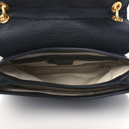 Gucci Cellarius Calfskin Feline GG Marmont Flap Shoulder Bag Black 5 of 10