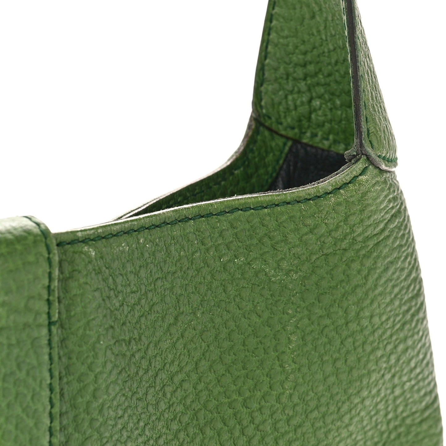 Soft Grained Calfskin Jackie O Hobo Green