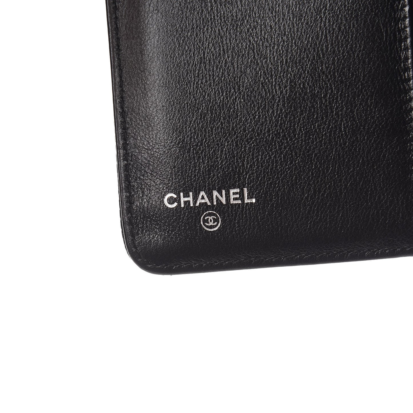Caviar Timeless CC Zipped Pocket Wallet Black