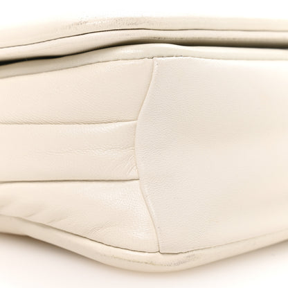 Miu Miu Nappa Matelasse Chain Shoulder Bag White 9 of 10