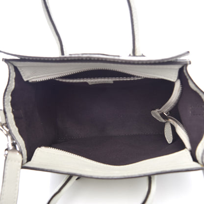Celine Drummed Calfskin Nano Luggage Lune 6 of 18