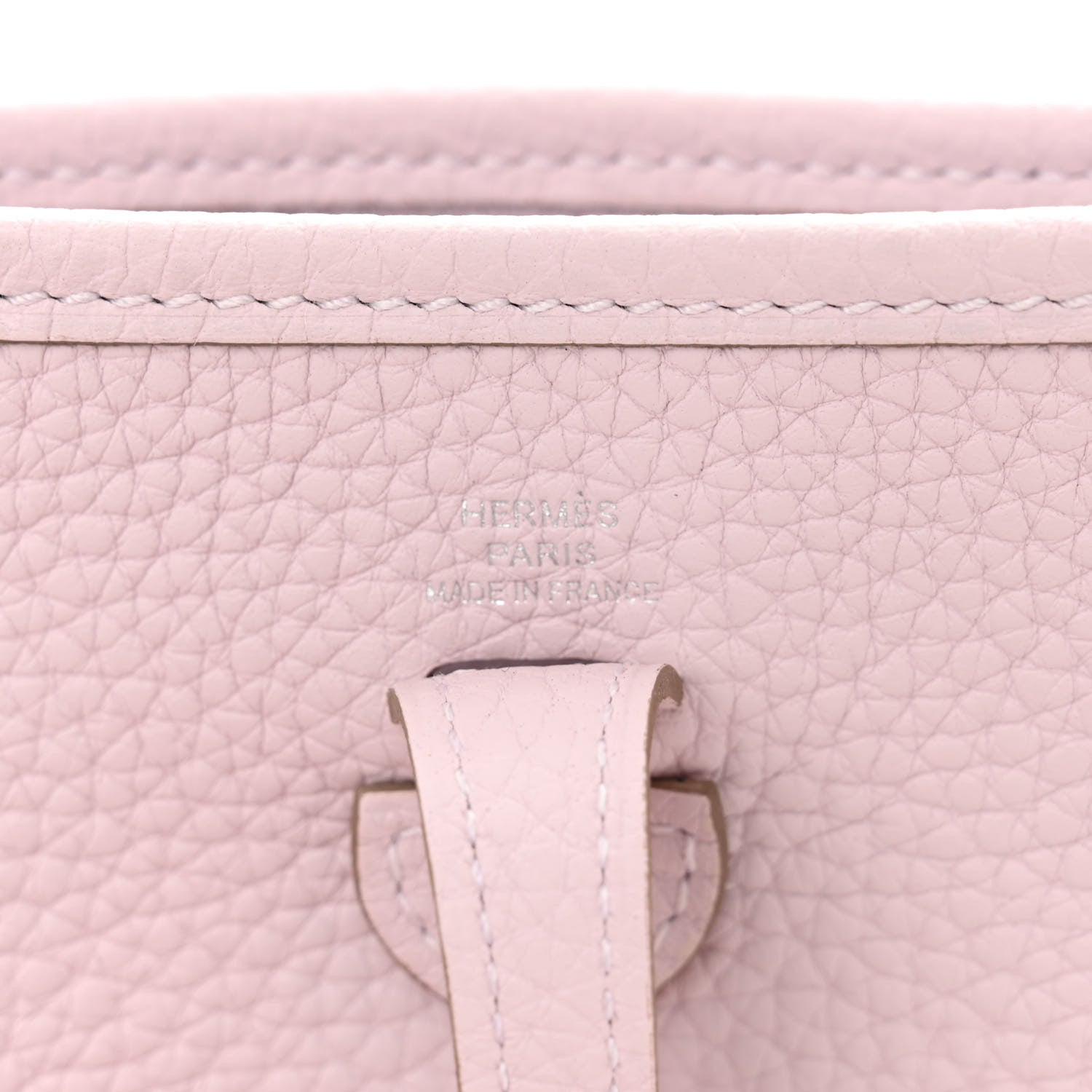 Hermes Taurillon Clemence Evelyne TPM Mauve Pale 6 of 11