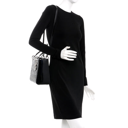 Christian Dior Patent Cannage Medium Lady Dior Black 2 of 6