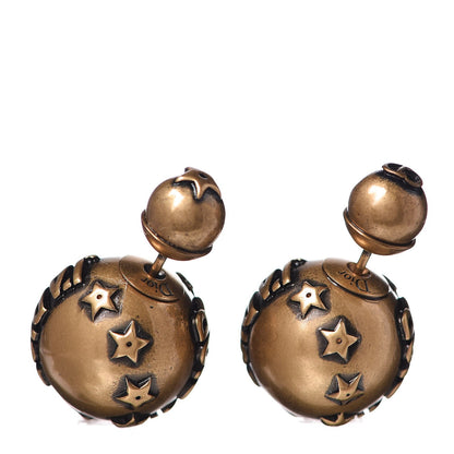Christian Dior Metal J'Adior Mise En Dior Tribal Earrings Gold 1 of 4