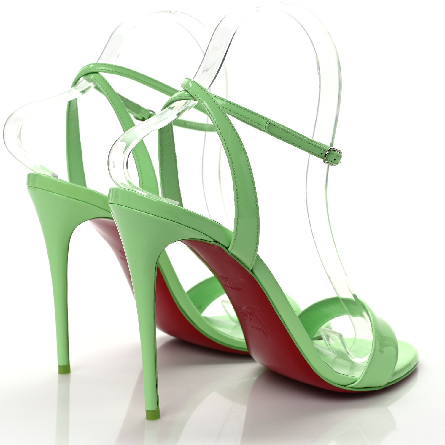 Christian Louboutin Patent Loubigirl 100 Sandals 38 Tropique 4 of 7