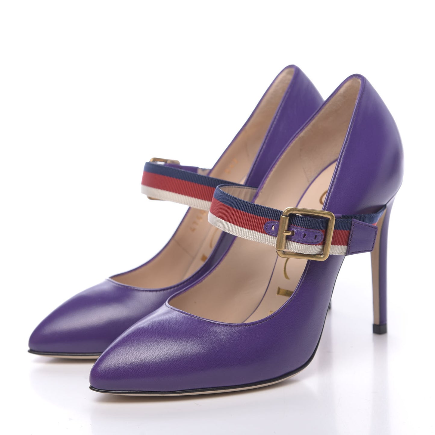 Malaga Kid Sylvie High Heel Pumps 35.5 Shine Purple