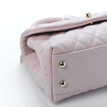 Chanel Caviar Quilted Mini Coco Handle Flap Lilas Lilac 5 of 10