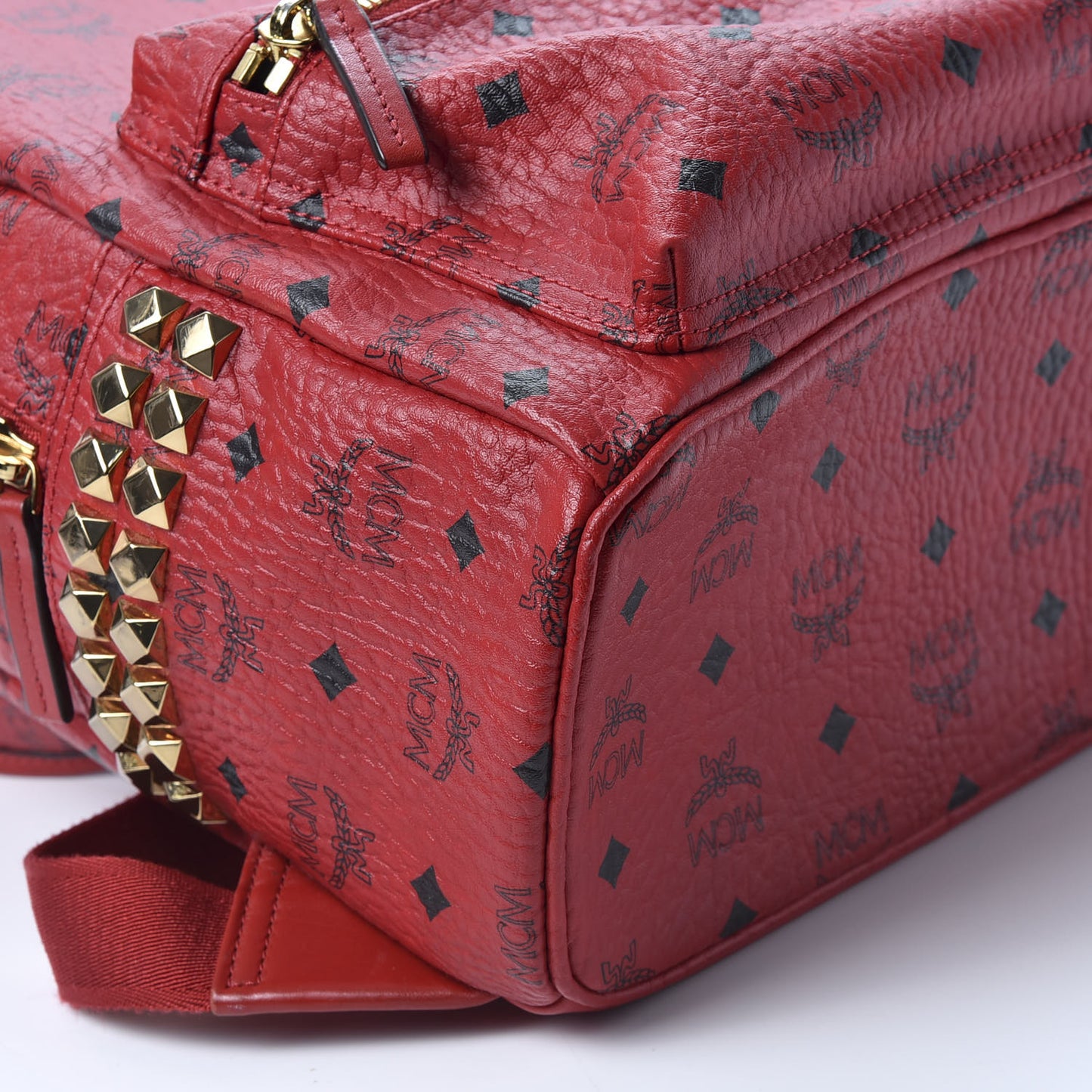 Visetos Small Side Stud Stark Backpack Red