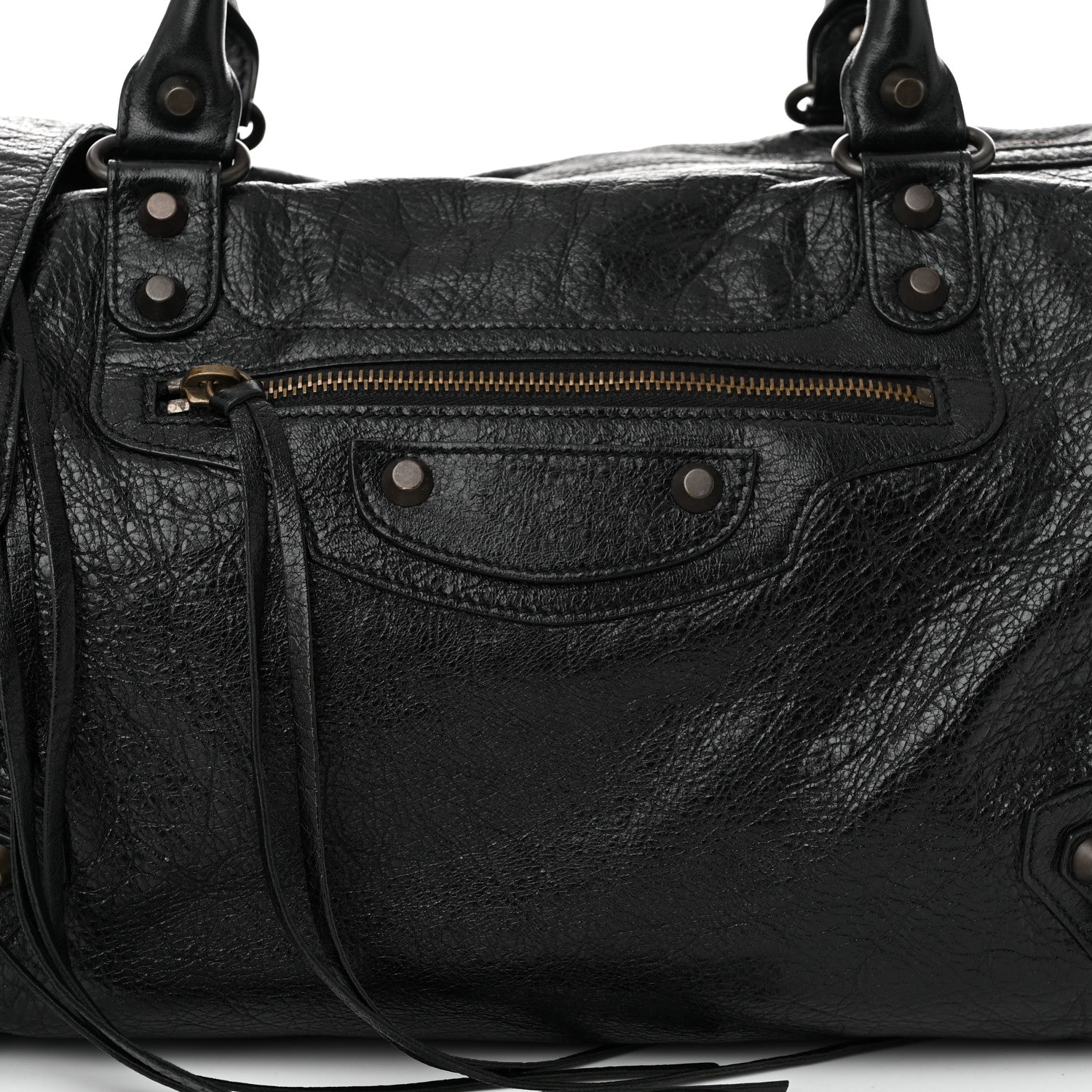 Balenciaga Agneau Classic Hardware Boston Black 9 of 12