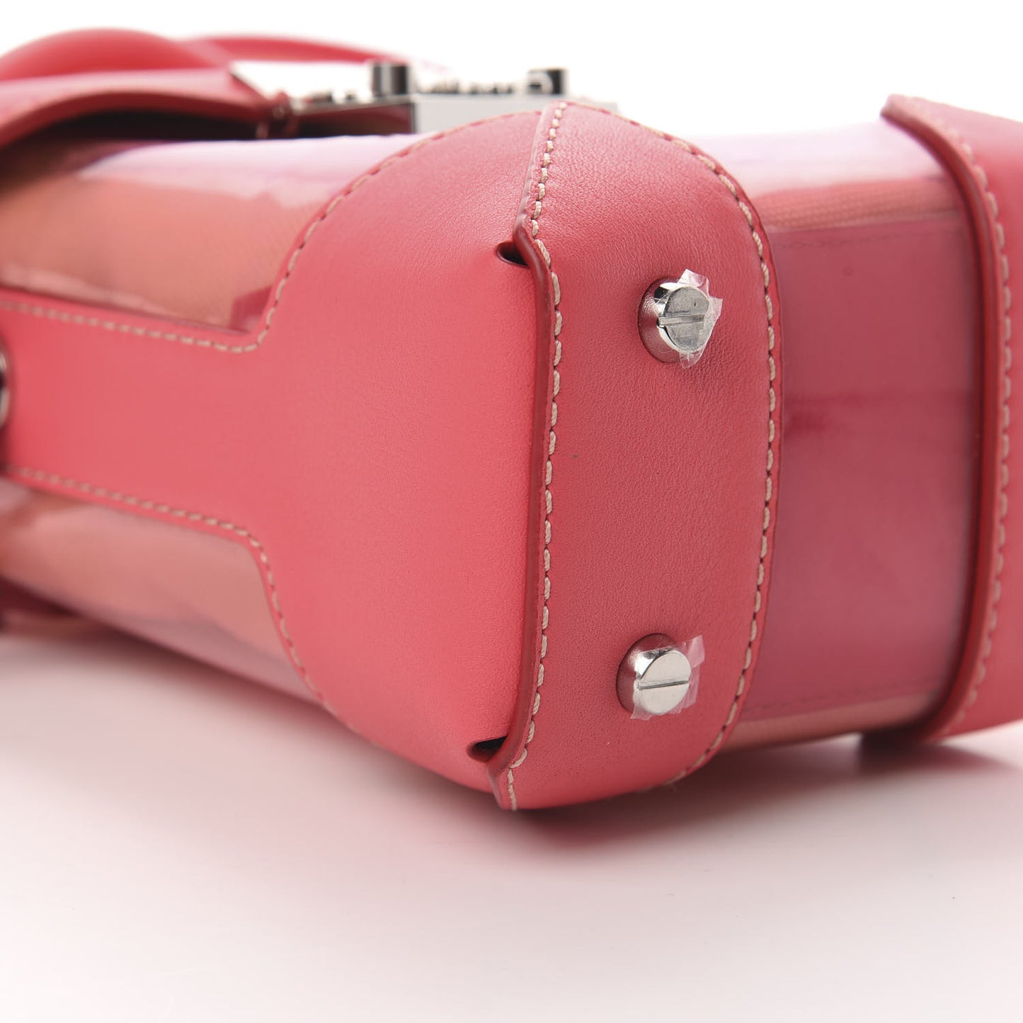 Transparent Mini Berlin Crossbody Teaberry