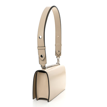 Alexander McQueen Calfskin Knuckle Shoulder Bag Beige 3 of 9