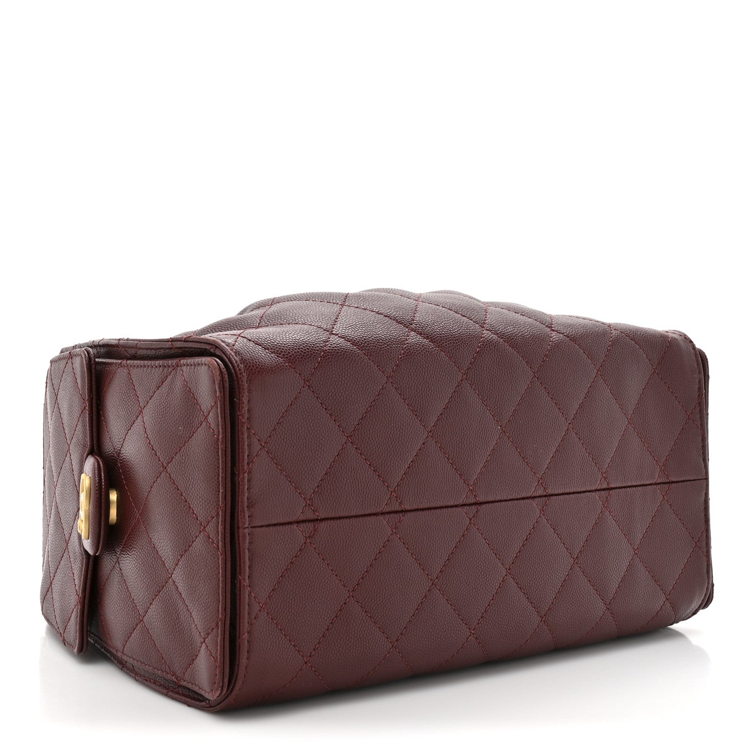 Chanel Caviar Quilted Small Chanel 25 Handbag Burgundy 4 of 15