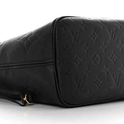 Louis Vuitton Empreinte Monogram Giant Neverfull MM Black 9 of 11
