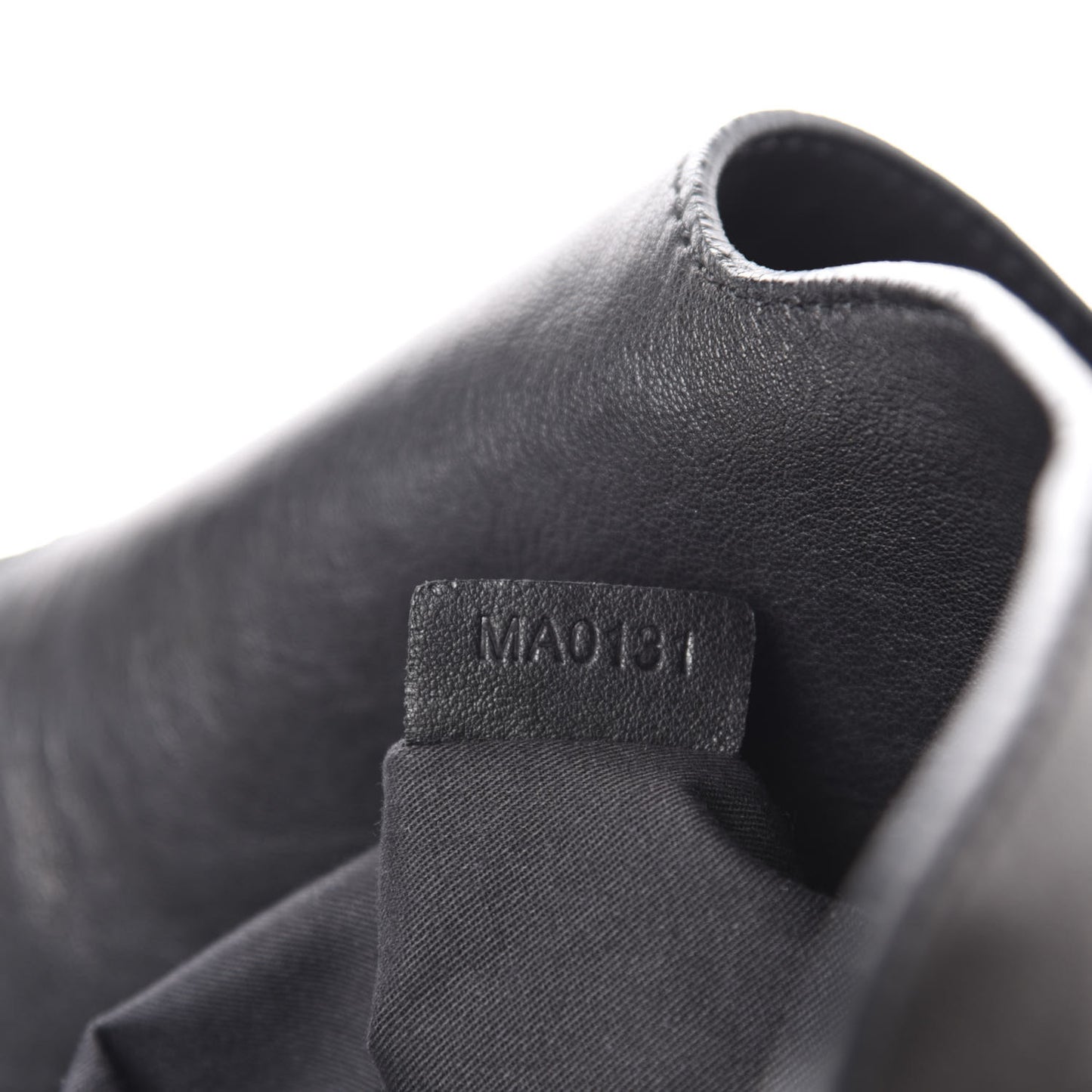 Lambskin George V Apron Bag Black