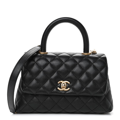 Chanel Caviar Quilted Mini Coco Handle Flap Black 1 of 4