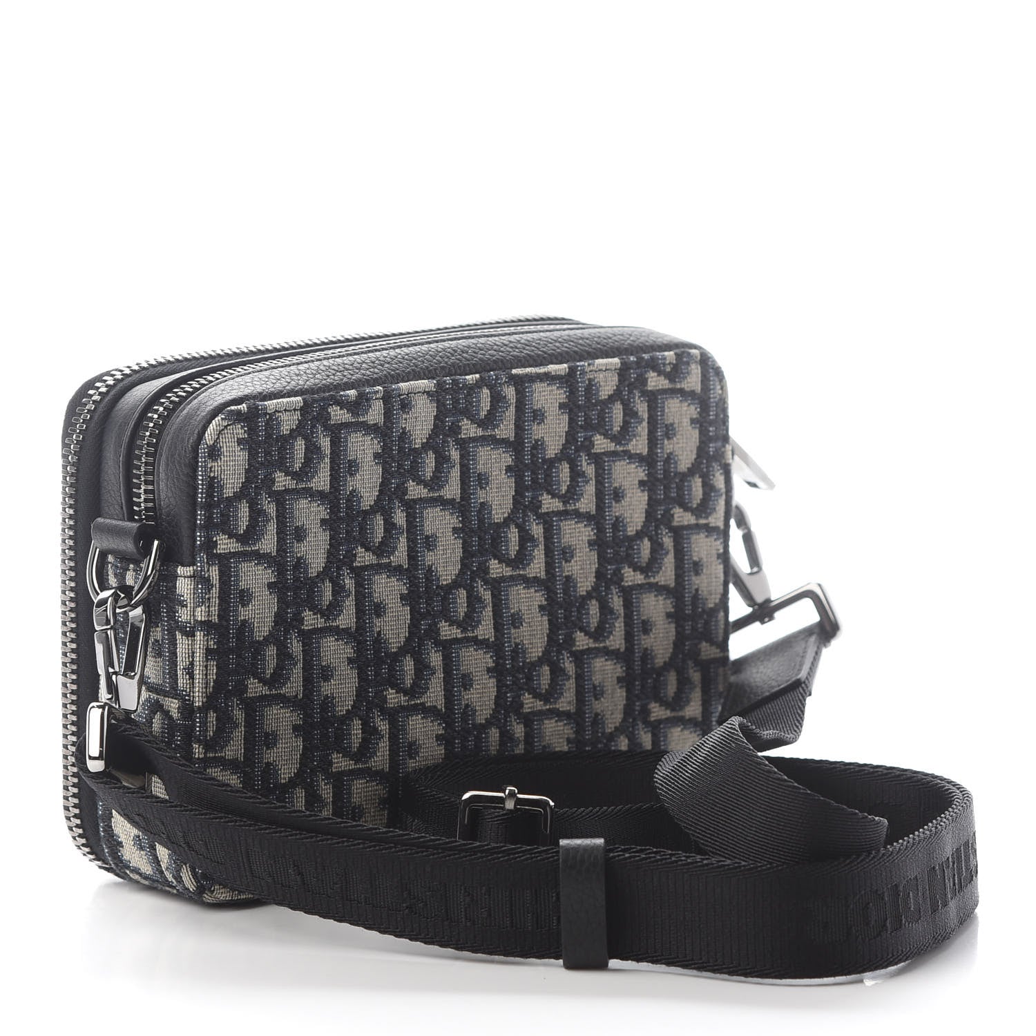 Christian Dior Oblique Pouch Navy Blue 2 of 7