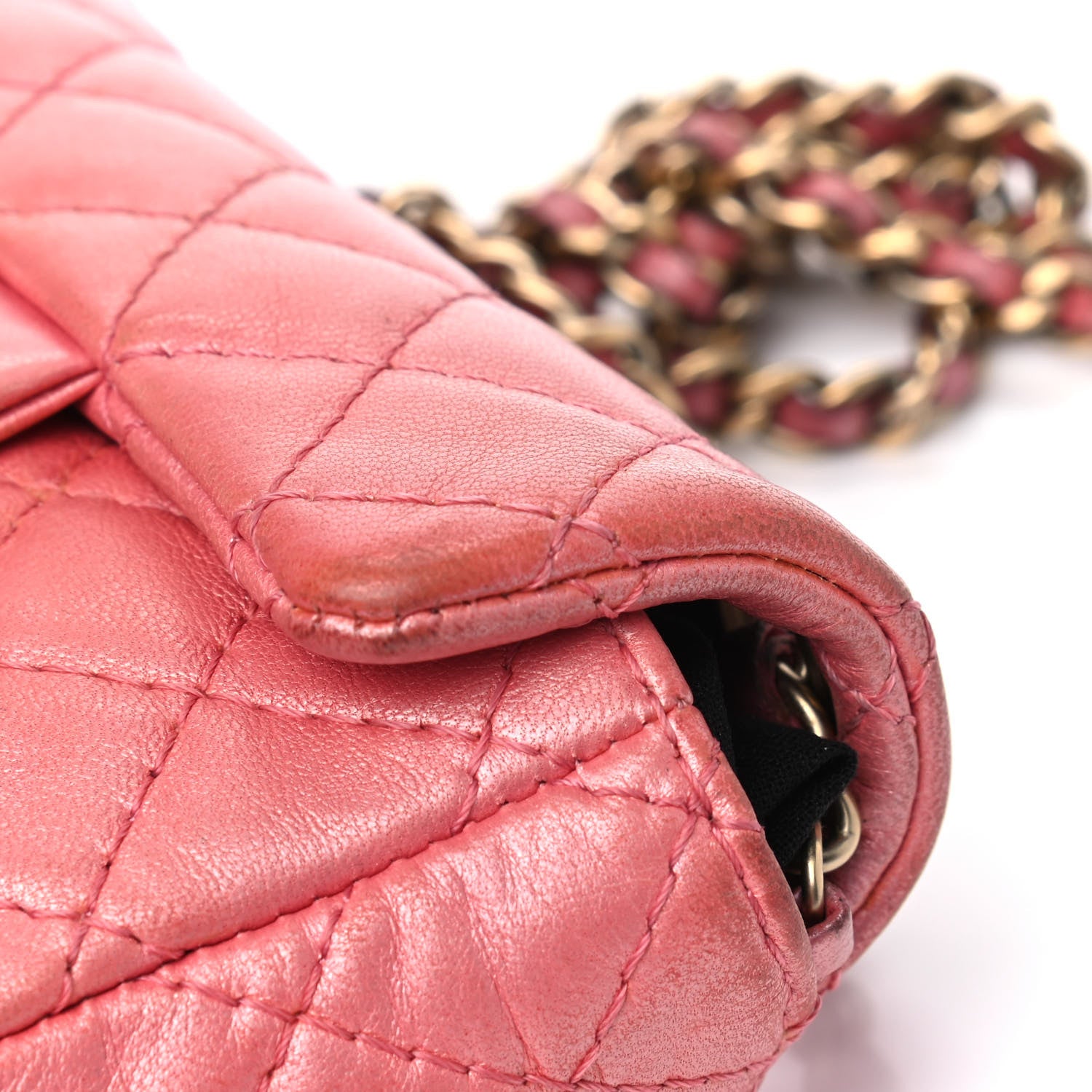 Chanel Iridescent Lambskin Quilted Precious Jewel Extra Mini Flap Pink 12 of 14