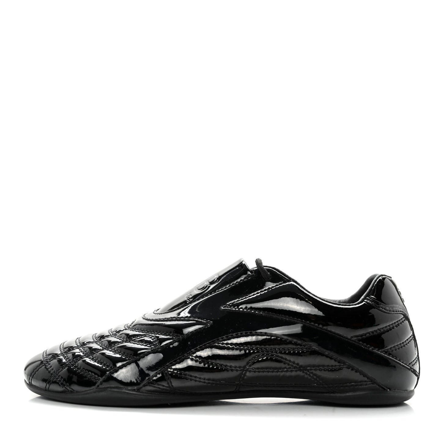 Patent Polyurethane Womens Zen Sneakers 38 Black