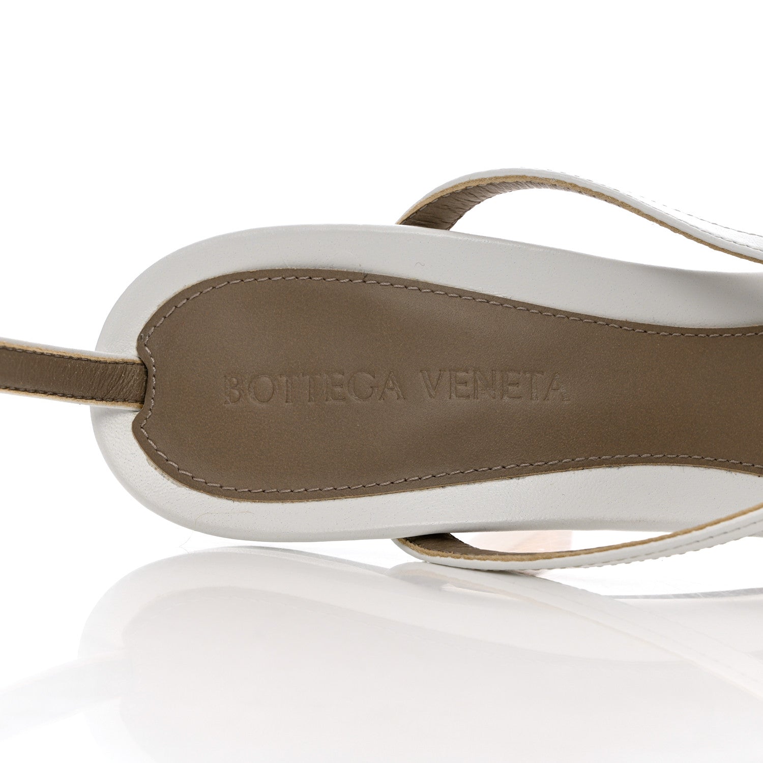 Bottega Veneta Lambskin Stretch Multi Strap 90mm Sandals 39 Optic White 6 of 12