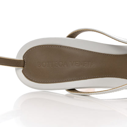 Bottega Veneta Lambskin Stretch Multi Strap 90mm Sandals 39 Optic White 6 of 12