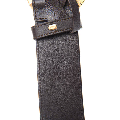 Gucci Calfskin Double G 40mm Belt 85 34 Dark Cocoa 3 of 6