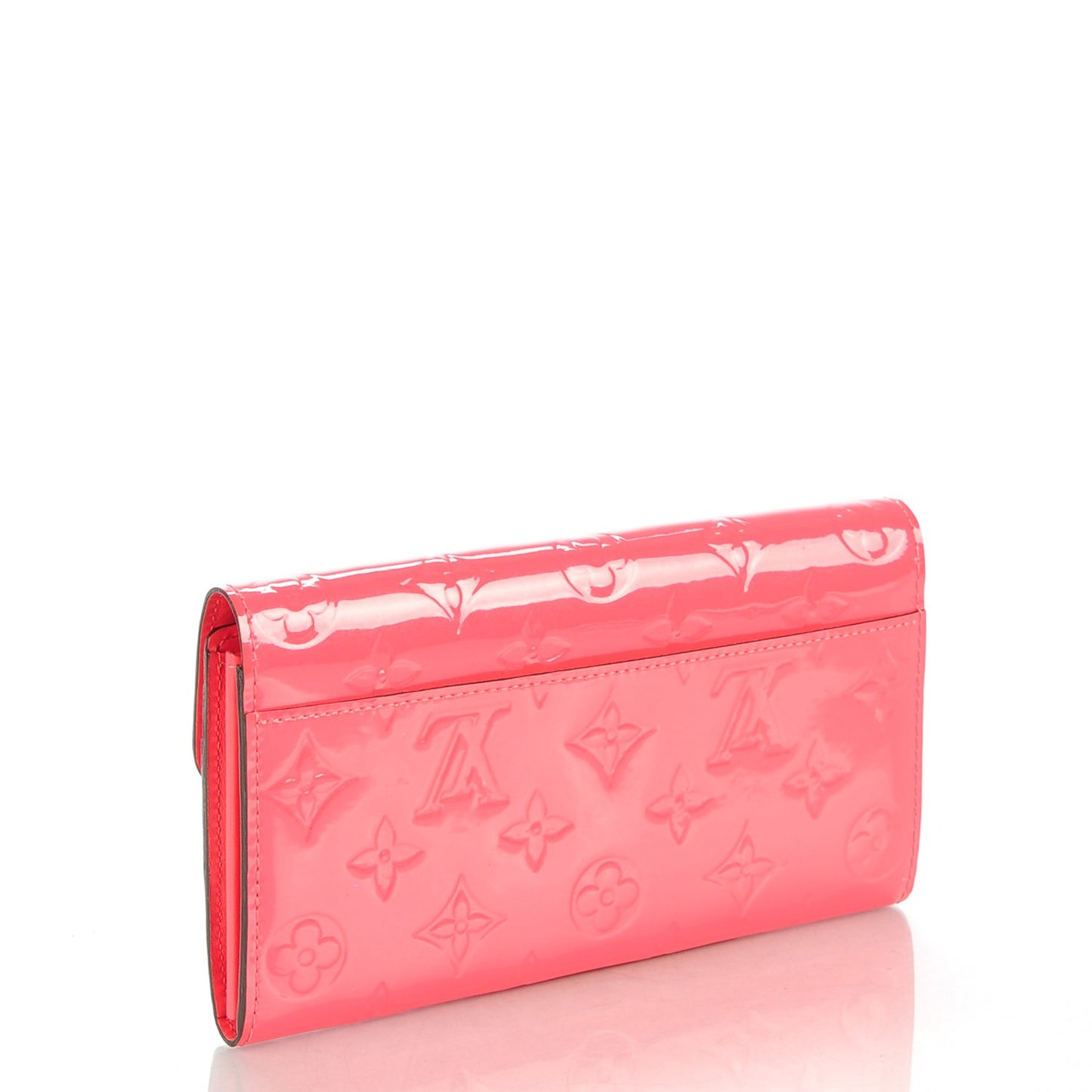 Vernis Sarah Wallet NM Rose Litchi