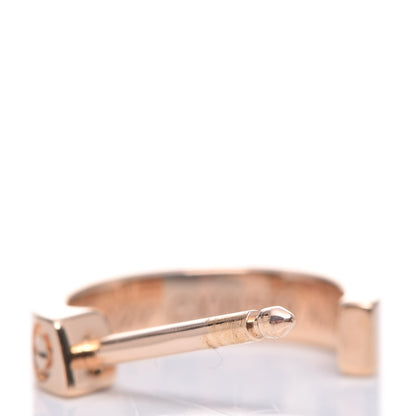Cartier 18K Pink Gold Small LOVE Hoop Earrings 8 of 16