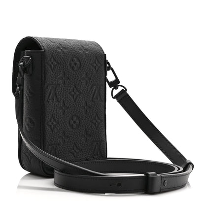 Louis Vuitton Taurillon Monogram S Lock Wearable Wallet Black 3 of 8