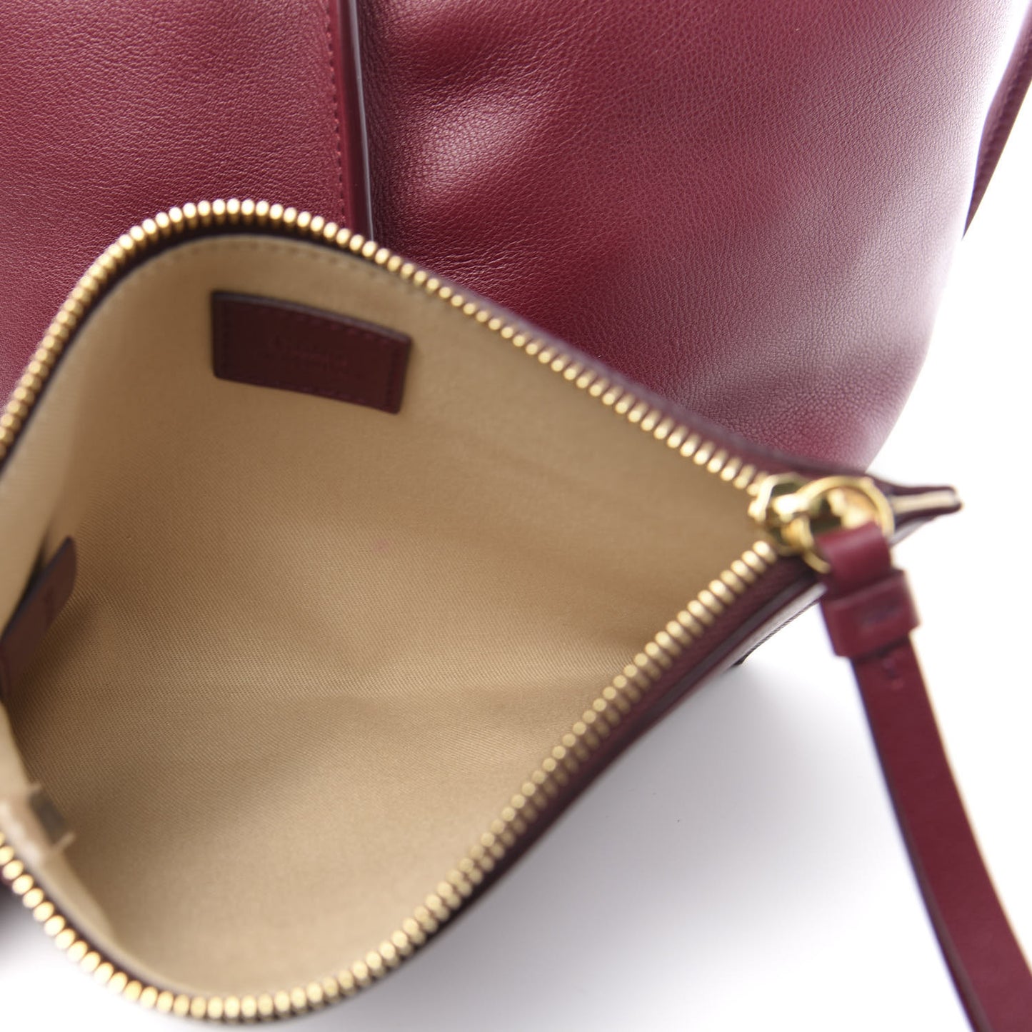 Smooth Calfskin Medium Vick Tote Burnt Brown