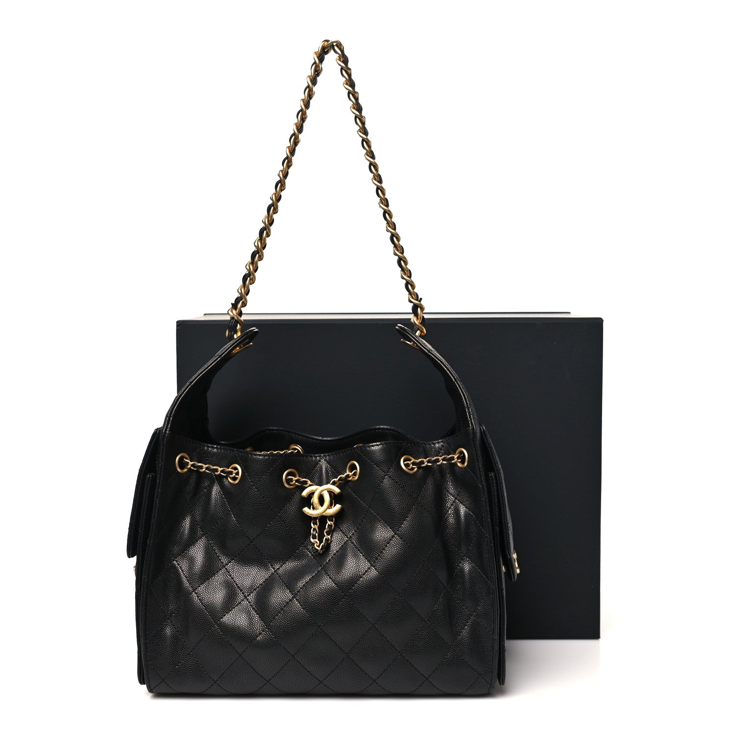Chanel Caviar Quilted Small Chanel 25 Handbag Black 11 of 11