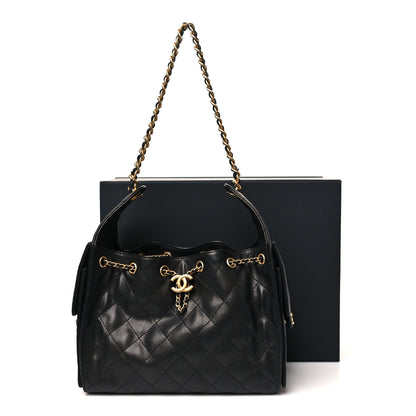 Chanel Caviar Quilted Small Chanel 25 Handbag Black 11 of 11