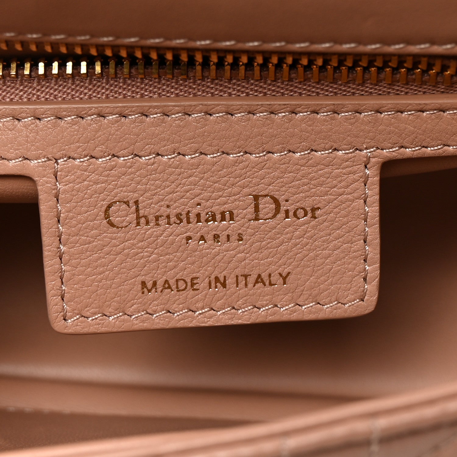 Christian Dior Calfskin Cannage Small Caro Bag Rose De Vents 6 of 10