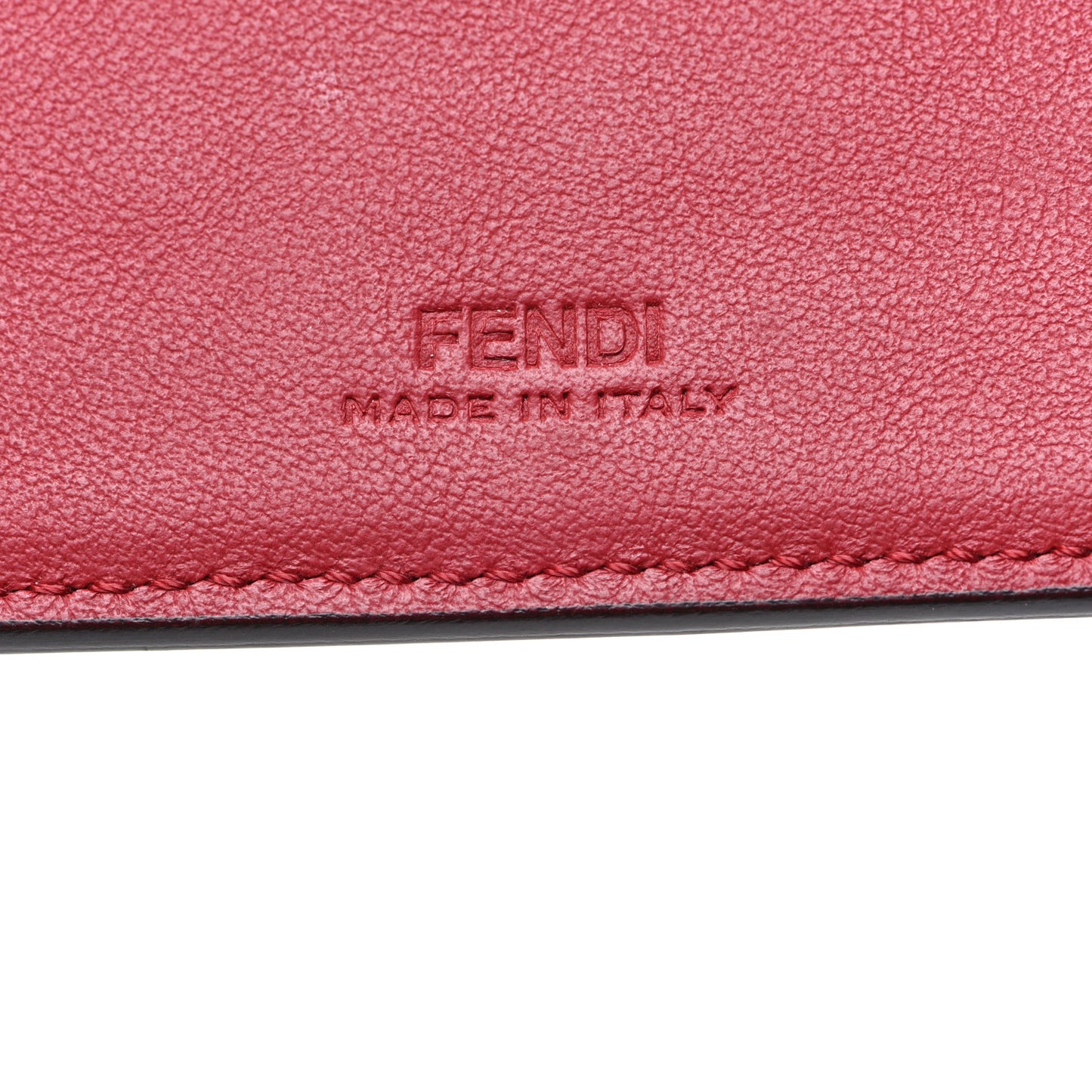 Vitello Grace FF Gradient Embossed Bi-fold Wallet Black
